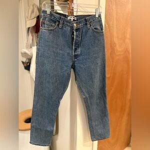 Re/Done Levi’s Straight Blue Jeans